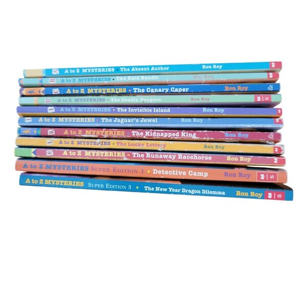 A to Z Mysteries Ron Roy 11 Book Set Lot Softcover Kids Summer Reading Teacher H - Picture 2 of 6